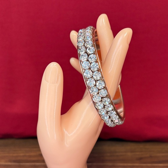 Dazzling Silver Tone Crystal Bracelet - Picture 2 of 3